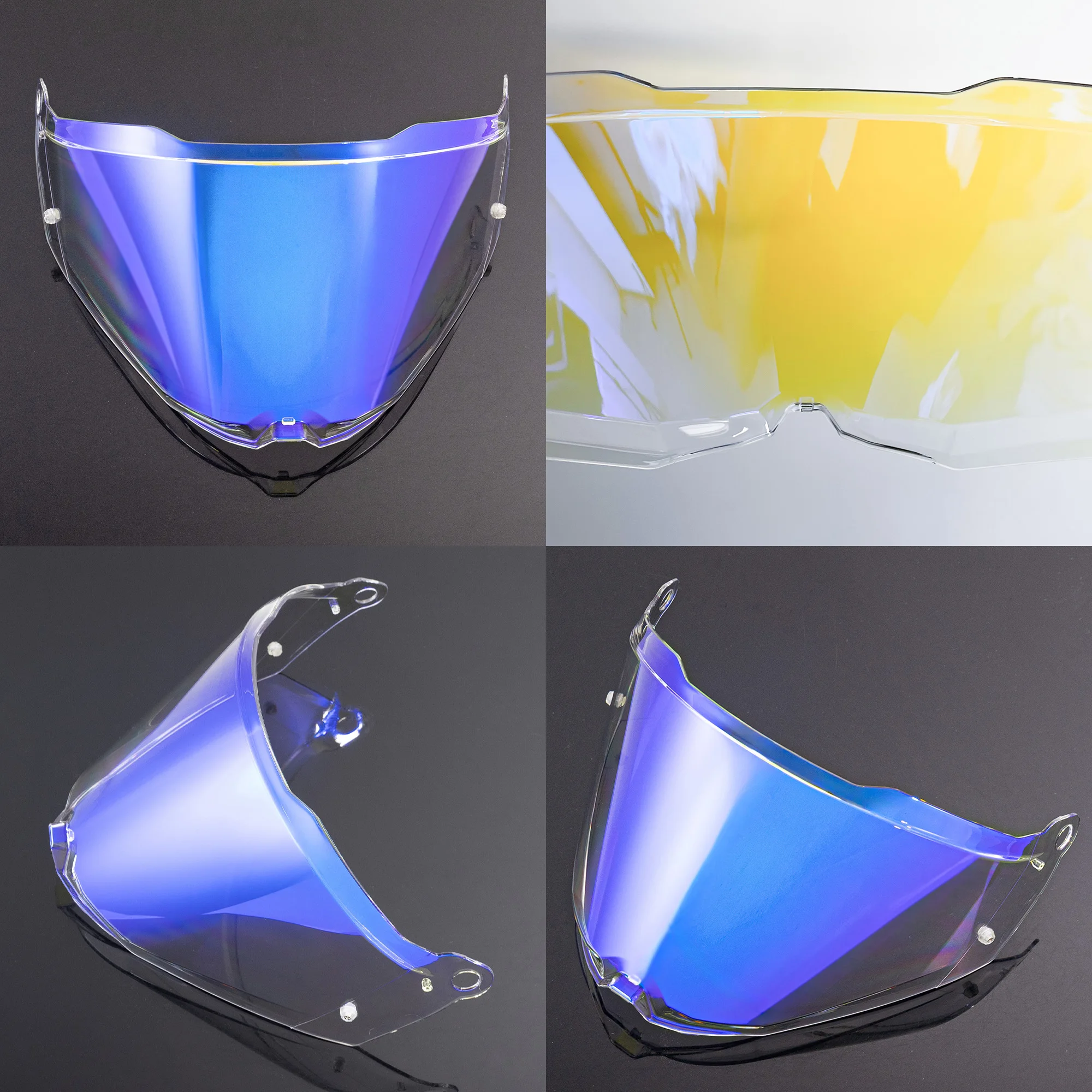 LS2 MX702 / Pioneer II Replacement Visor — Smoke, Clear, Gold Tints - Image 10