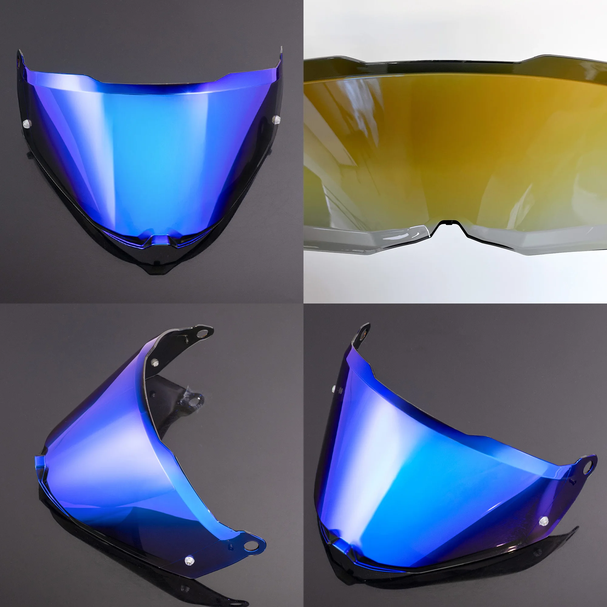 LS2 MX702 / Pioneer II Replacement Visor — Smoke, Clear, Gold Tints - Image 5