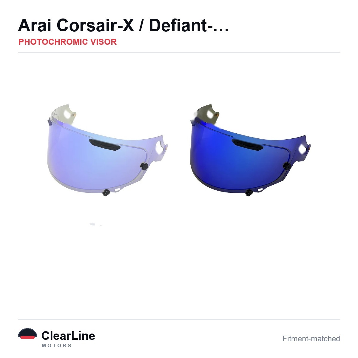 Arai Corsair-X / Defiant-X / RX-7V / RX-7X & more Photochromic Visor