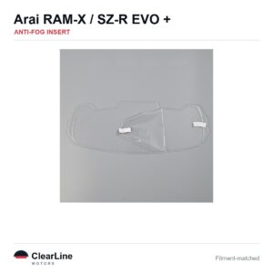 Arai RAM-X / SZ-R Evo / SZ-R VAS / VZ-Ram Anti-Fog Insert — Stops Visor Fogging