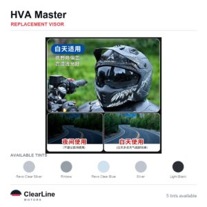 HVA Master Replacement Visor — Iridium, Smoke, Clear Tints