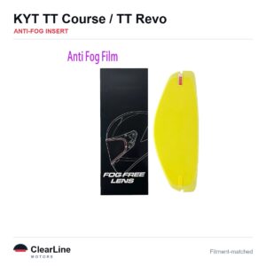KYT TT Course / TT Revo Anti-Fog Insert — Stops Visor Fogging