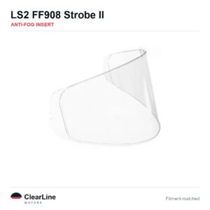 LS2 FF908 Strobe II Anti-Fog Insert — Stops Visor Fogging