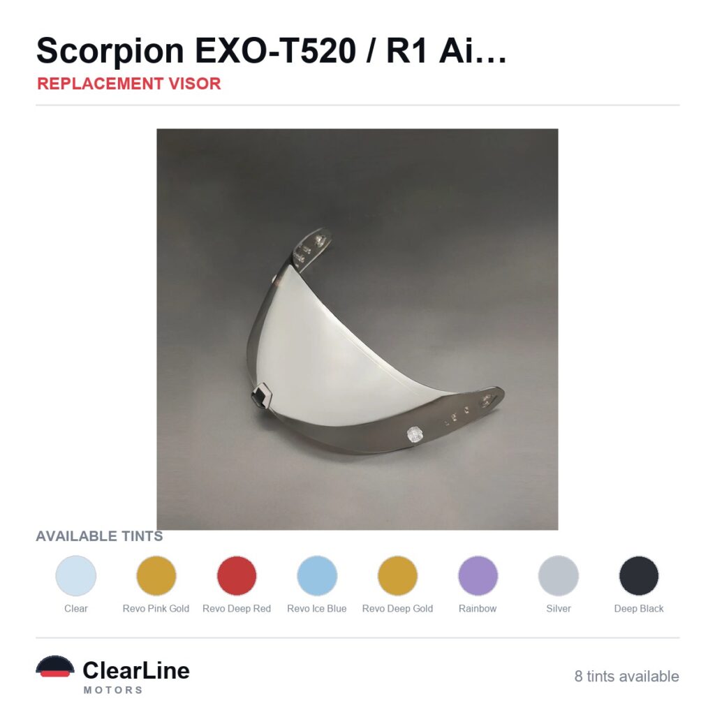 Scorpion EXO-T520 / R1 Air / ST1400 Replacement Visor