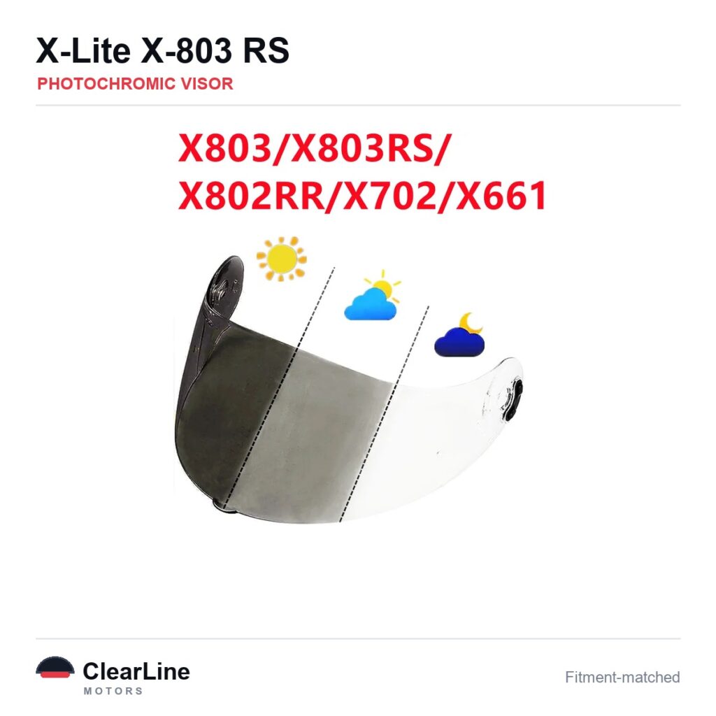 X-Lite X-803 RS Photochromic Visor