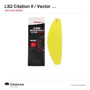 LS2 Citation II / Vector II Anti-Fog Insert — Stops Visor Fogging