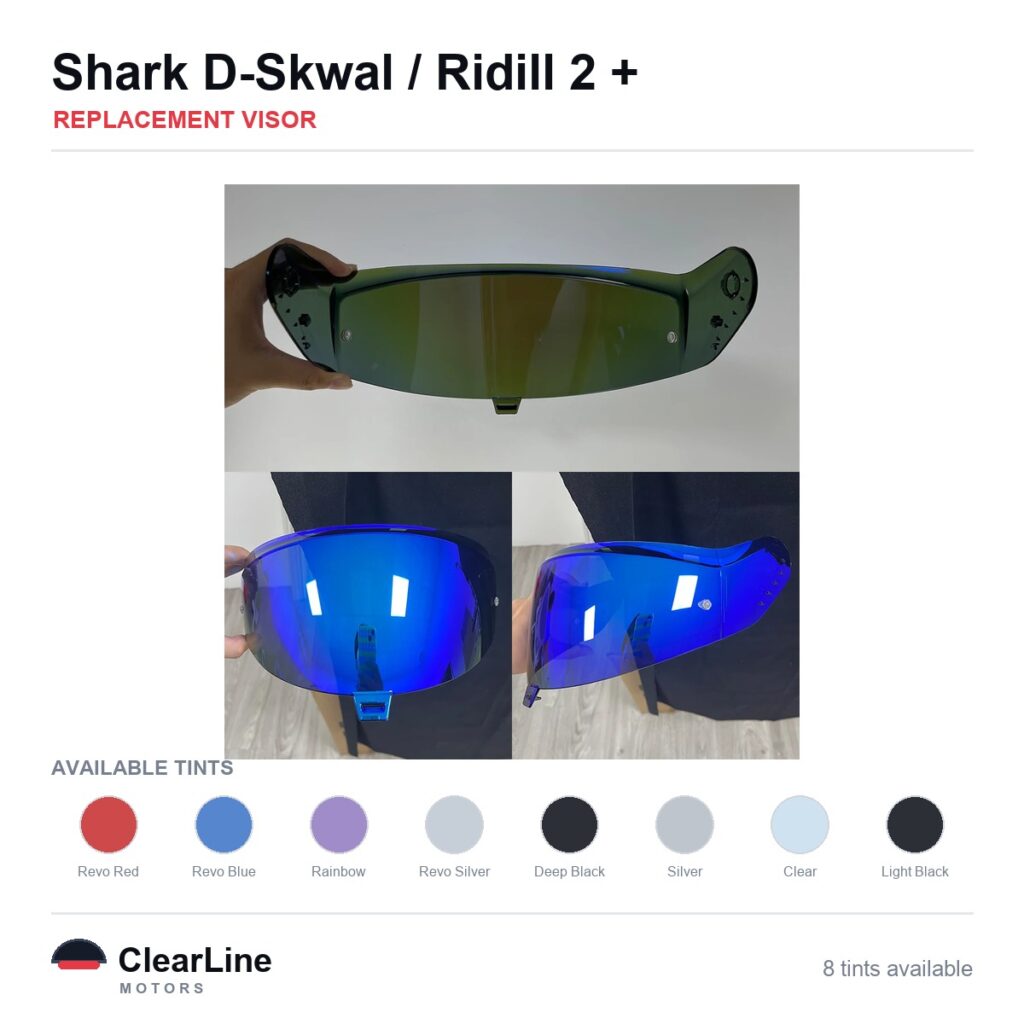 Shark D-Skwal / Ridill 2 / Skwal 3 / VZ 400 Replacement Visor