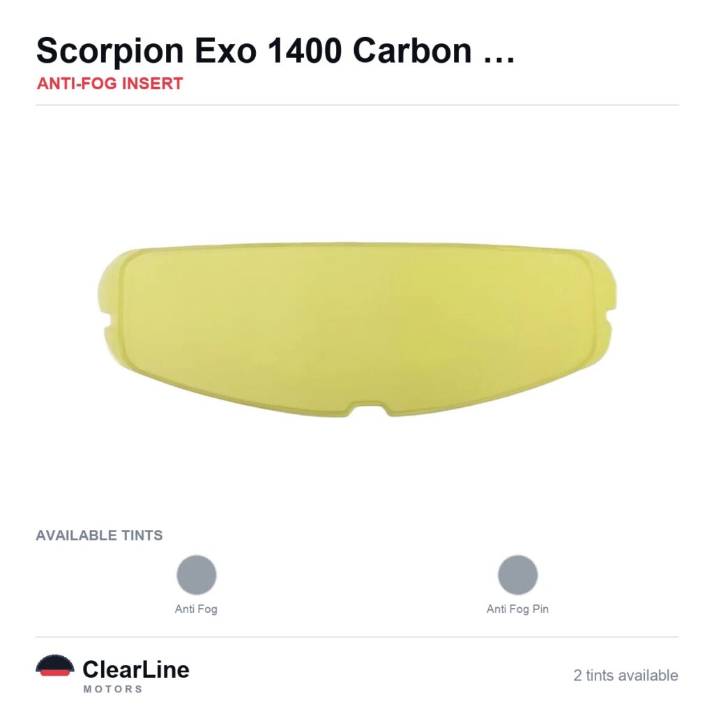 Scorpion Exo 1400 Carbon / Exo 520 / R1 Air Anti-Fog Insert