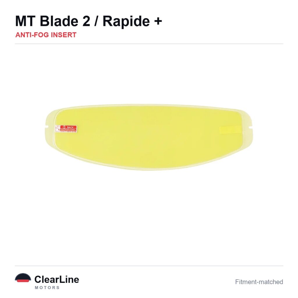MT Blade 2 / Rapide / Revenge 2 / Targo Anti-Fog Insert