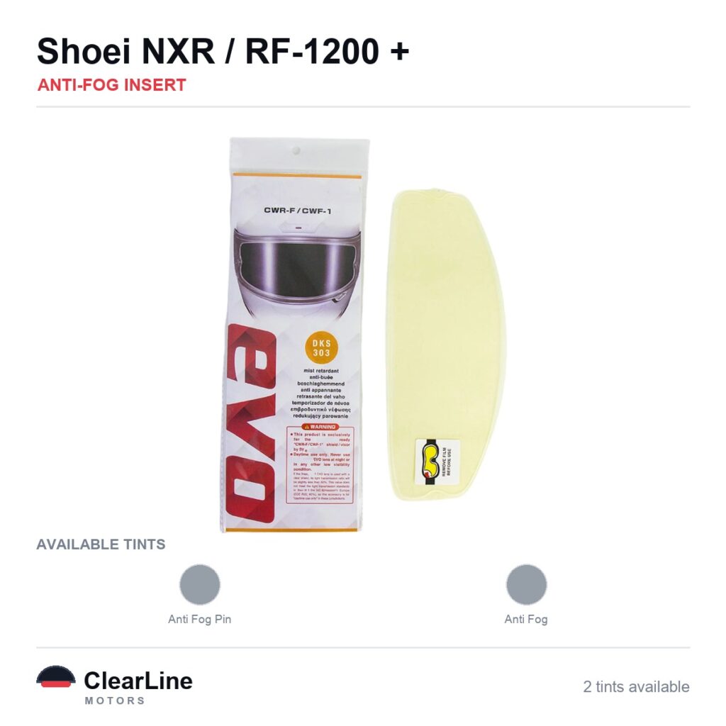 Shoei NXR / RF-1200 / X-14 / X-Spirit & more Anti-Fog Insert