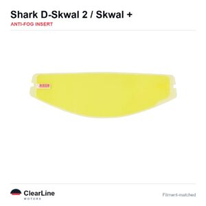 Shark D-Skwal 2 / Skwal / Spartan Carbon Anti-Fog Insert — Stops Visor Fogging