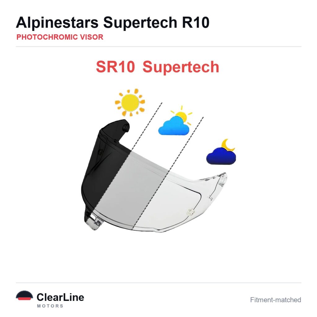 Alpinestars Supertech R10 Photochromic Visor