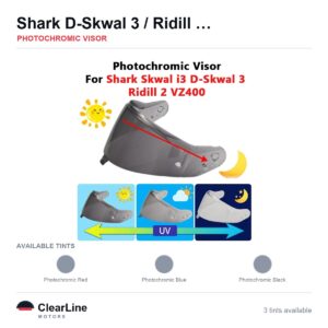Shark D-Skwal 3 / Ridill 2 / VZ 400 Photochromic Visor