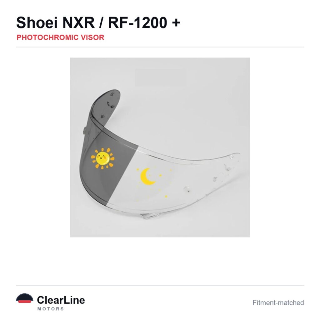 Shoei NXR / RF-1200 / X-14 / X-Spirit III & more Photochromic Visor