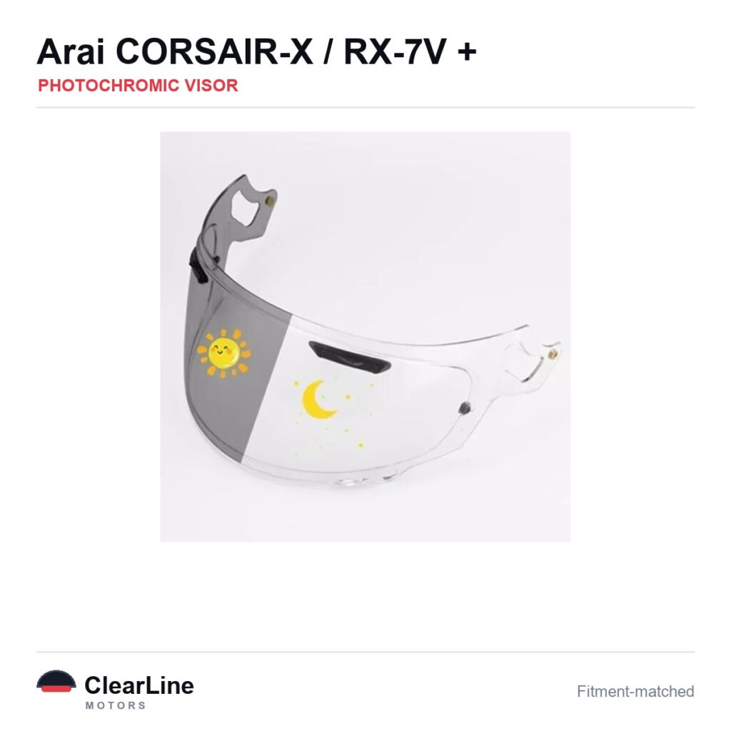 Arai Corsair-X / RX-7V / RX-7X Photochromic Visor