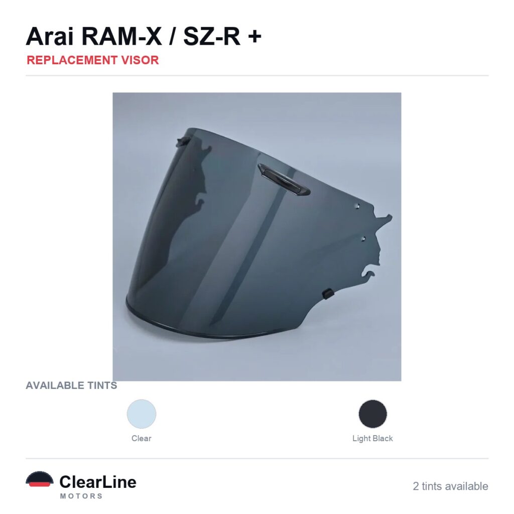 Arai RAM-X / SZ-R Evo / SZ-R / VAS & more Replacement Visor
