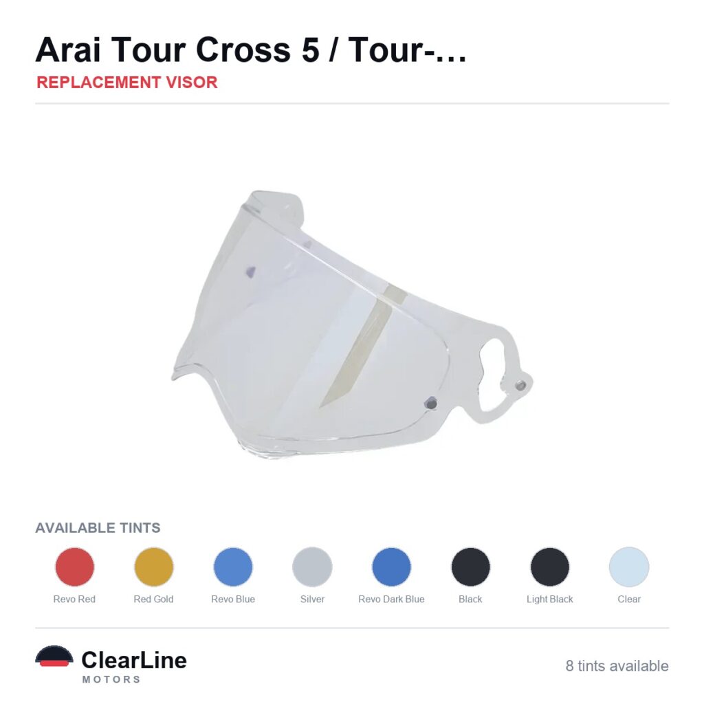 Arai Tour-Cross V / Tour-X5 / XD-5 Replacement Visor