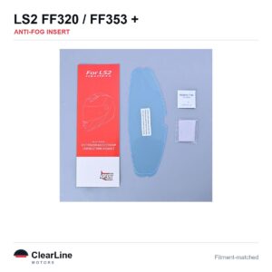 LS2 FF320 / FF353 / FF800 Anti-Fog Insert — Stops Visor Fogging