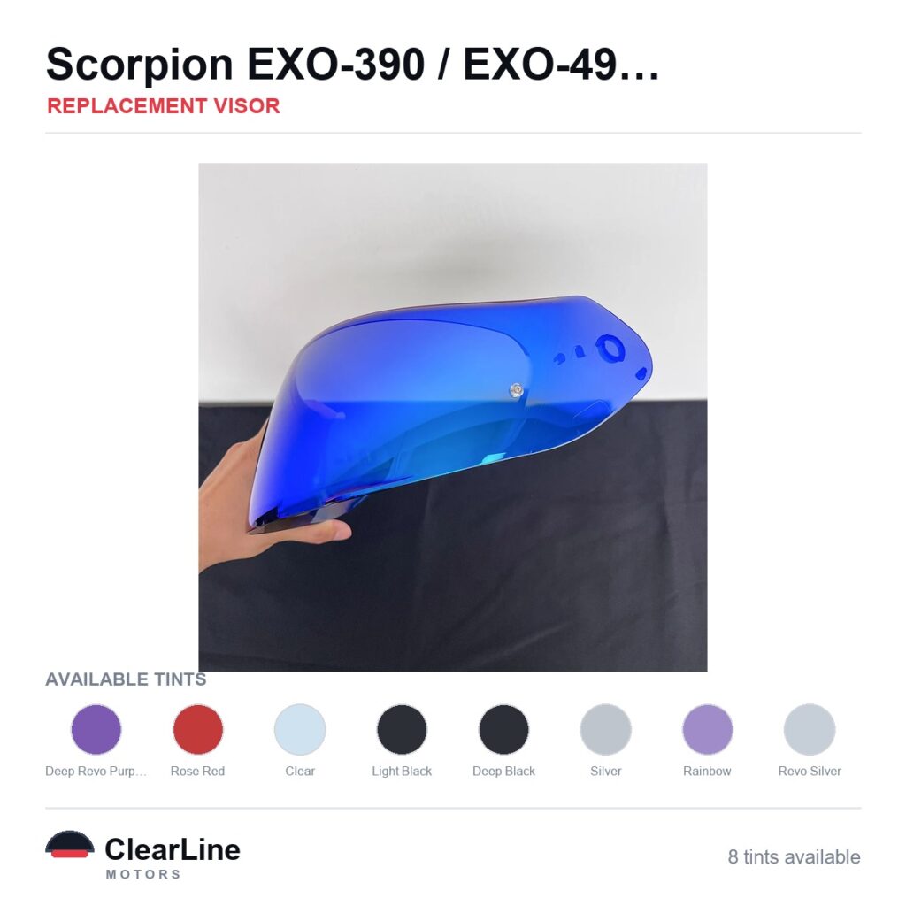 Scorpion EXO-390 / EXO-491 / EXO-R2000 / EXO-R410 & more Replacement Visor