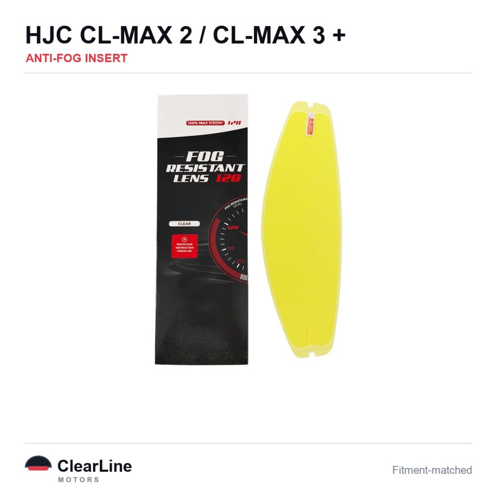HJC CL-MAX 2 / CL-MAX 3 / IS-MAX 2 / IS-MAX BT & more Anti-Fog Insert