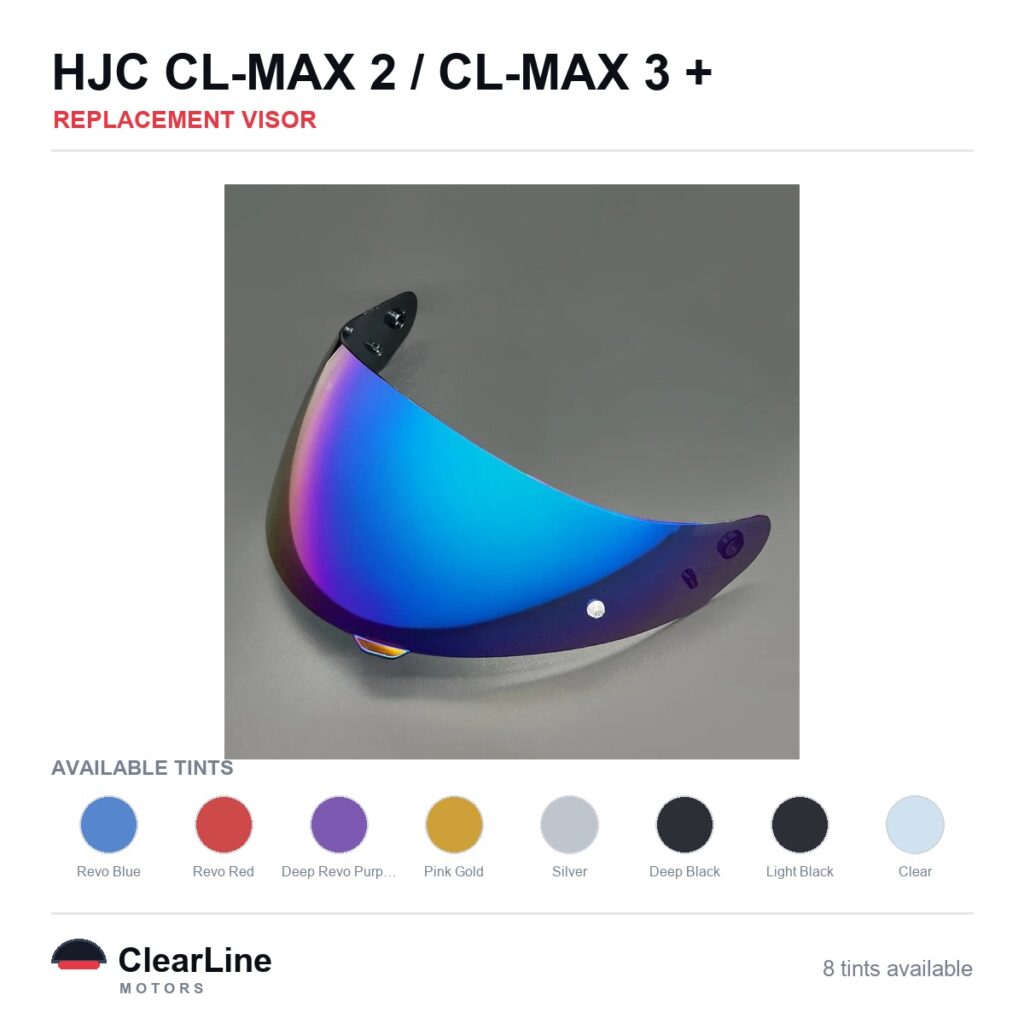 HJC CL-MAX 2 / CL-MAX 3 / IS-MAX 2 / IS-MAX BT & more Replacement Visor