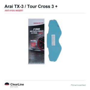 Arai Tour Cross 3 / TX-3 / XD-4 Anti-Fog Insert — Stops Visor Fogging