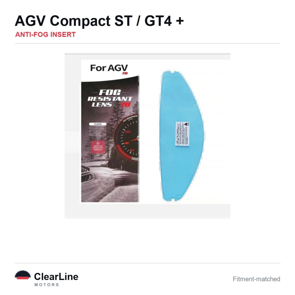 AGV Compact ST / GT4 / K1 S / K1 & more Anti-Fog Insert