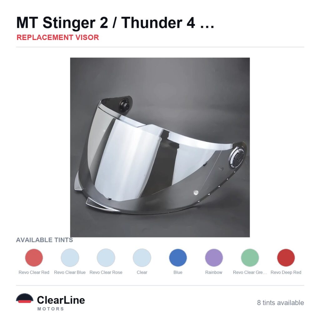 MT Stinger 2 / Thunder 4 SV Replacement Visor