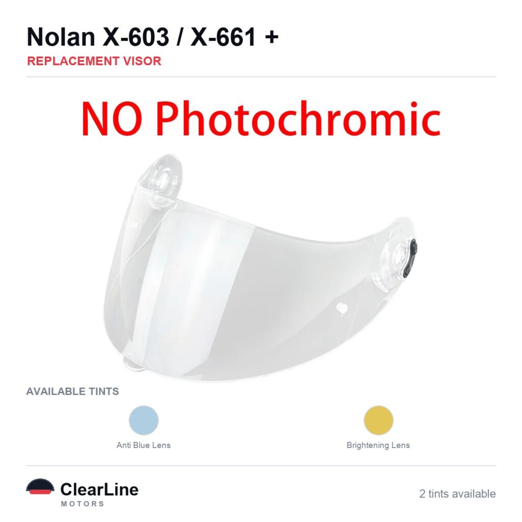 Nolan X-603 / X-661 / X-702 / X-802 & more Replacement Visor