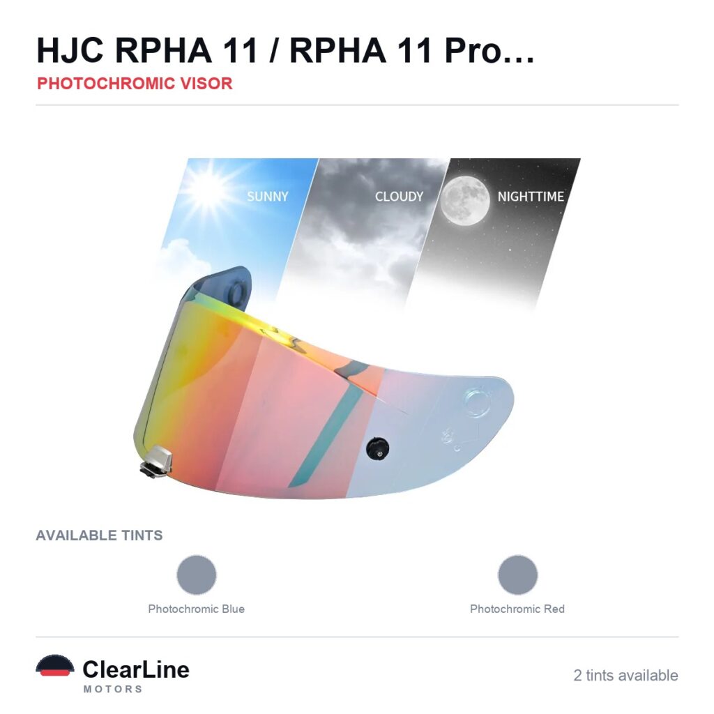 HJC RPHA 11 Pro / RPHA-11 / RPHA-70 Photochromic Visor