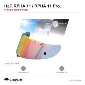 HJC RPHA 11 Pro / RPHA-11 / RPHA-70 Photochromic Visor