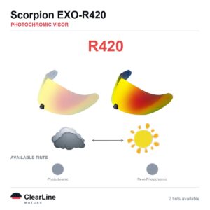 Scorpion EXO R420 Photochromic Visor