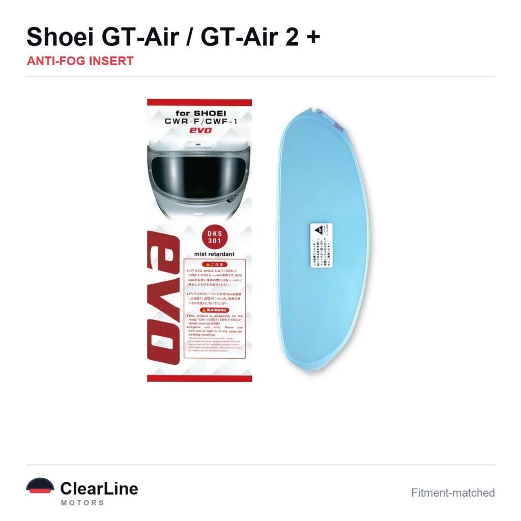 Shoei GT-Air II / GT-Air / Neotec / NXR & more Anti-Fog Insert