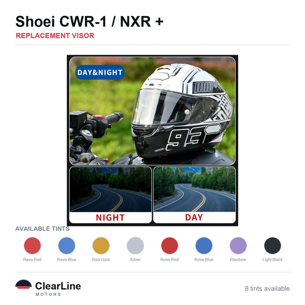 Shoei NXR / RF-1200 / X-Fourteen / X-Spirit III & more Replacement Visor
