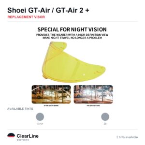 Shoei GT-Air II / GT-Air / Neotec / NXR2 & more Replacement Visor — Multiple Tints