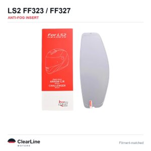 LS2 FF323 / FF327 Anti-Fog Insert — Stops Visor Fogging