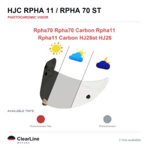 HJC RPHA 70 ST / RPHA-11 Photochromic Visor