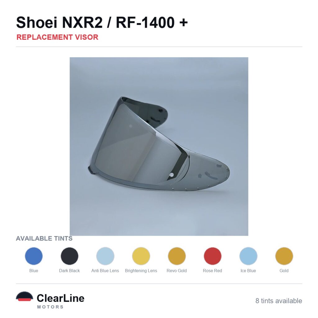 Shoei NXR2 / RF-1400 / X-15 / X-SPR Pro & more Replacement Visor