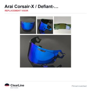 Arai Corsair-X / Defiant-X / RX-7V / RX-7X & more Replacement Visor — Multiple Tints