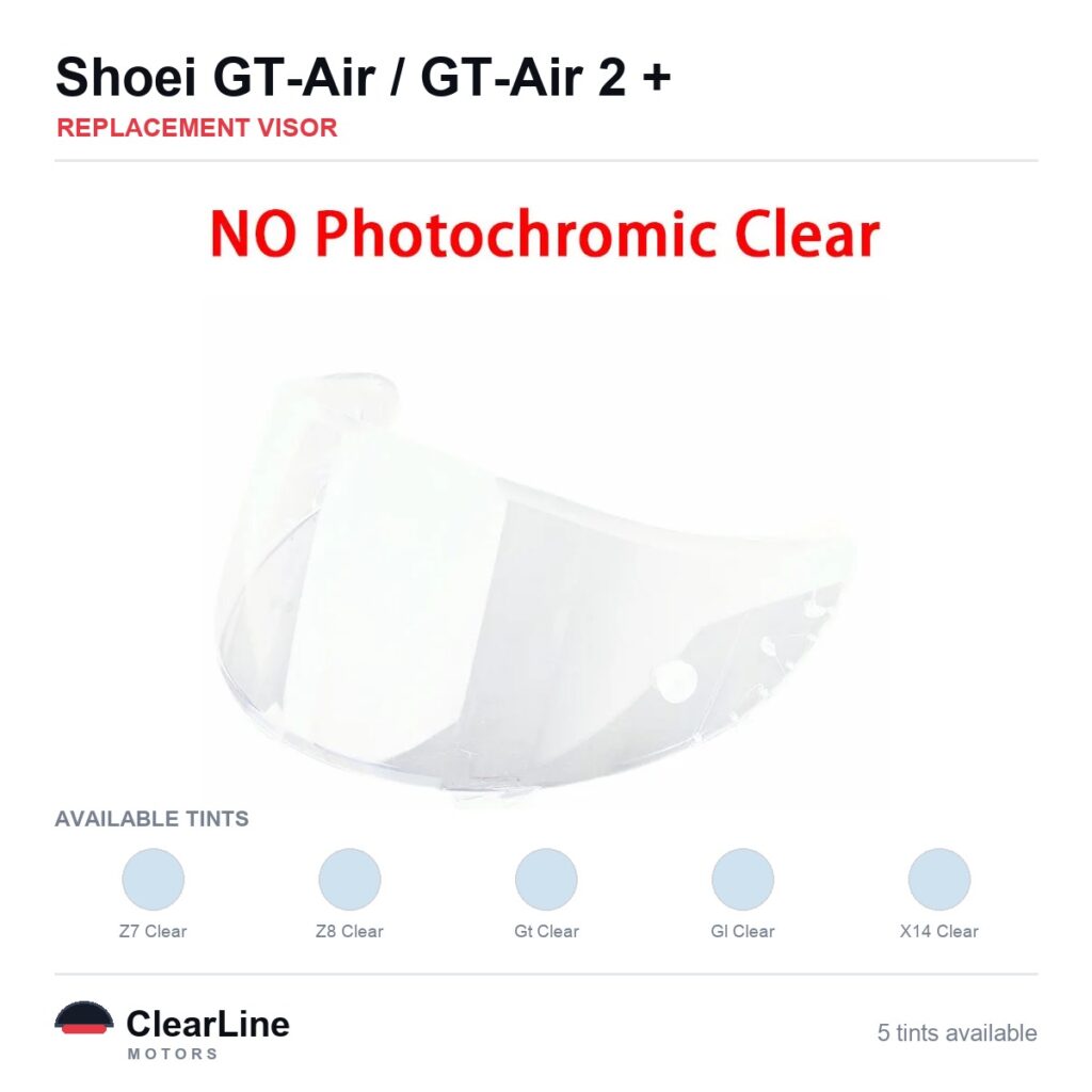 Shoei Glamster / GT-Air II / GT-Air / Neotec & more Replacement Visor