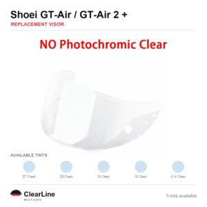 Shoei Glamster / GT-Air II / GT-Air / Neotec & more Replacement Visor — Multiple Tints