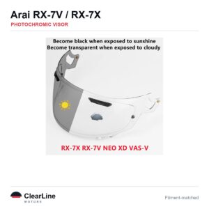 Arai RX-7V / RX-7X Photochromic Visor