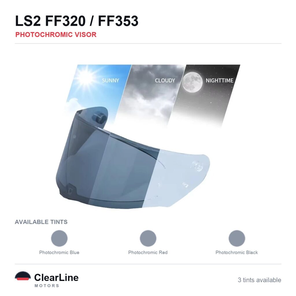 LS2 FF320 / FF353 Photochromic Visor