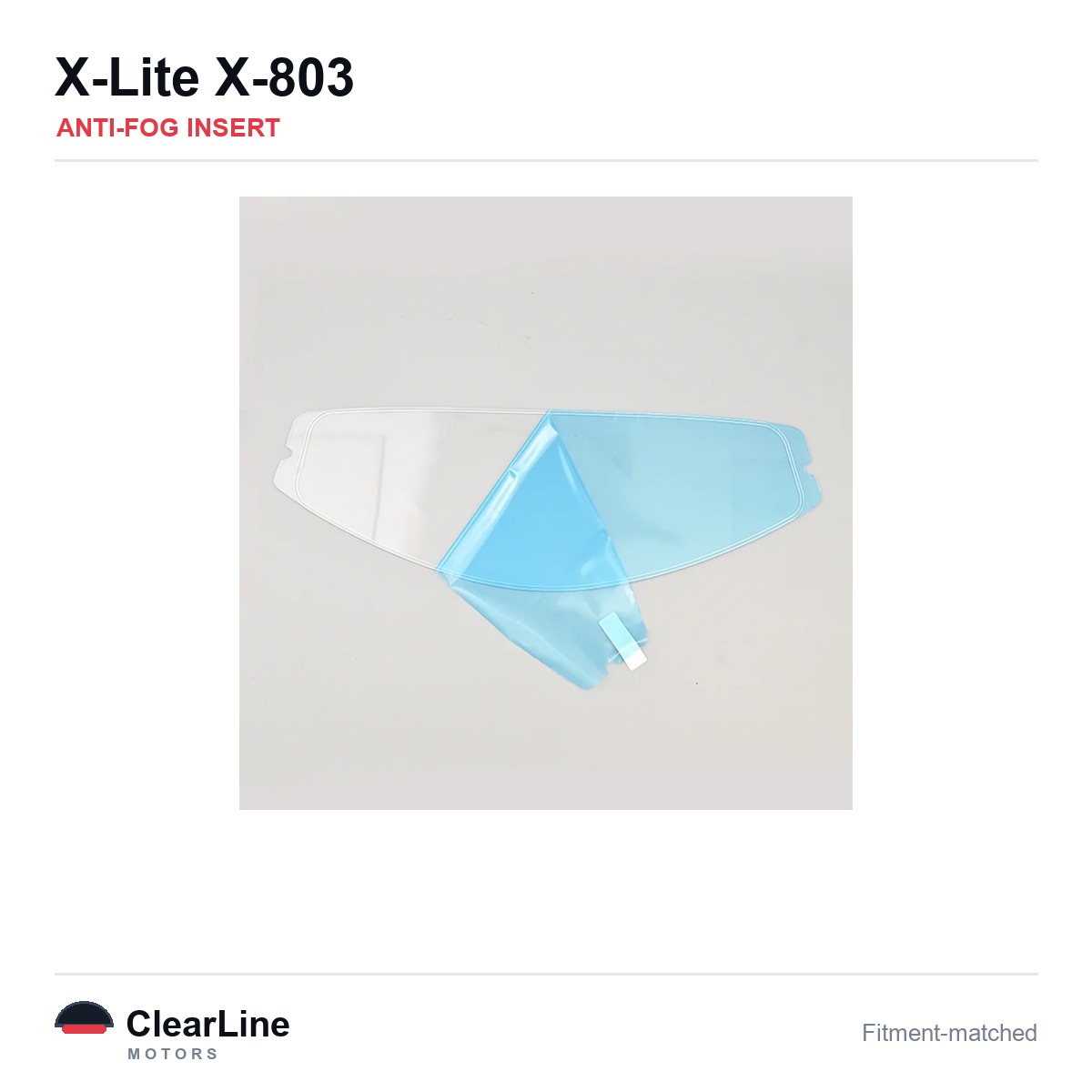 X-Lite X-803 Anti-Fog Insert — Stops Visor Fogging
