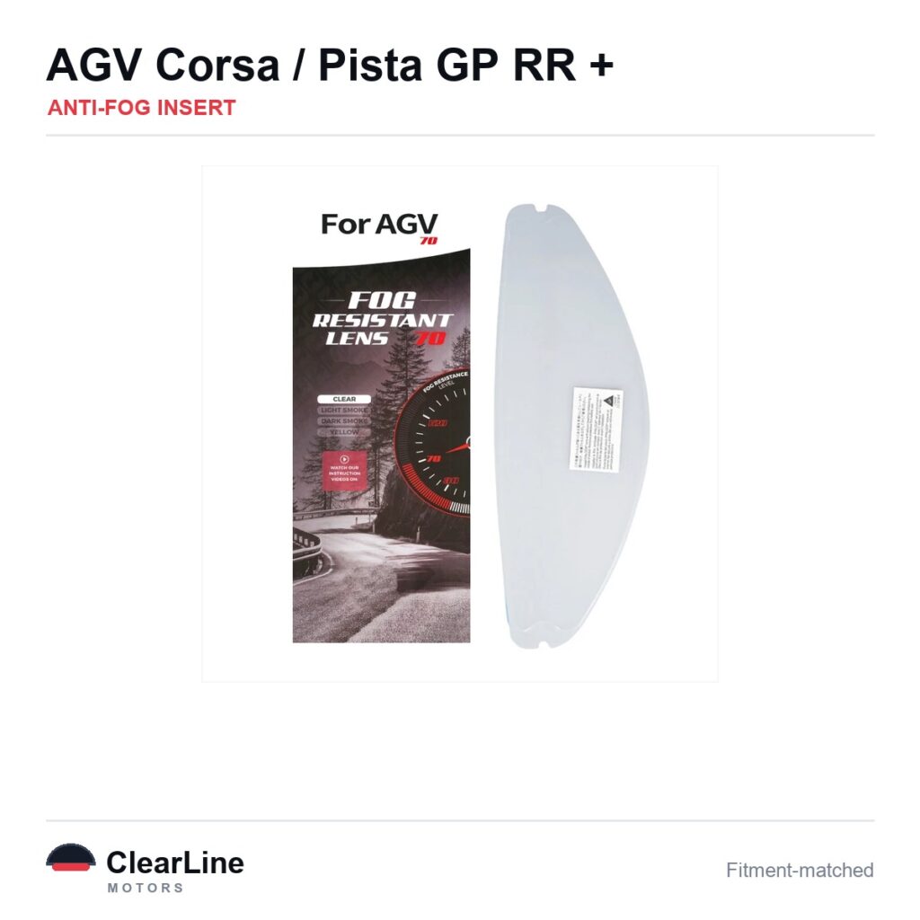 AGV Corsa / Pista GP RR / Race 3 Anti-Fog Insert