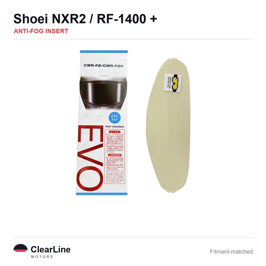 Shoei NXR2 / RF-1400 / Z-8 Anti-Fog Insert