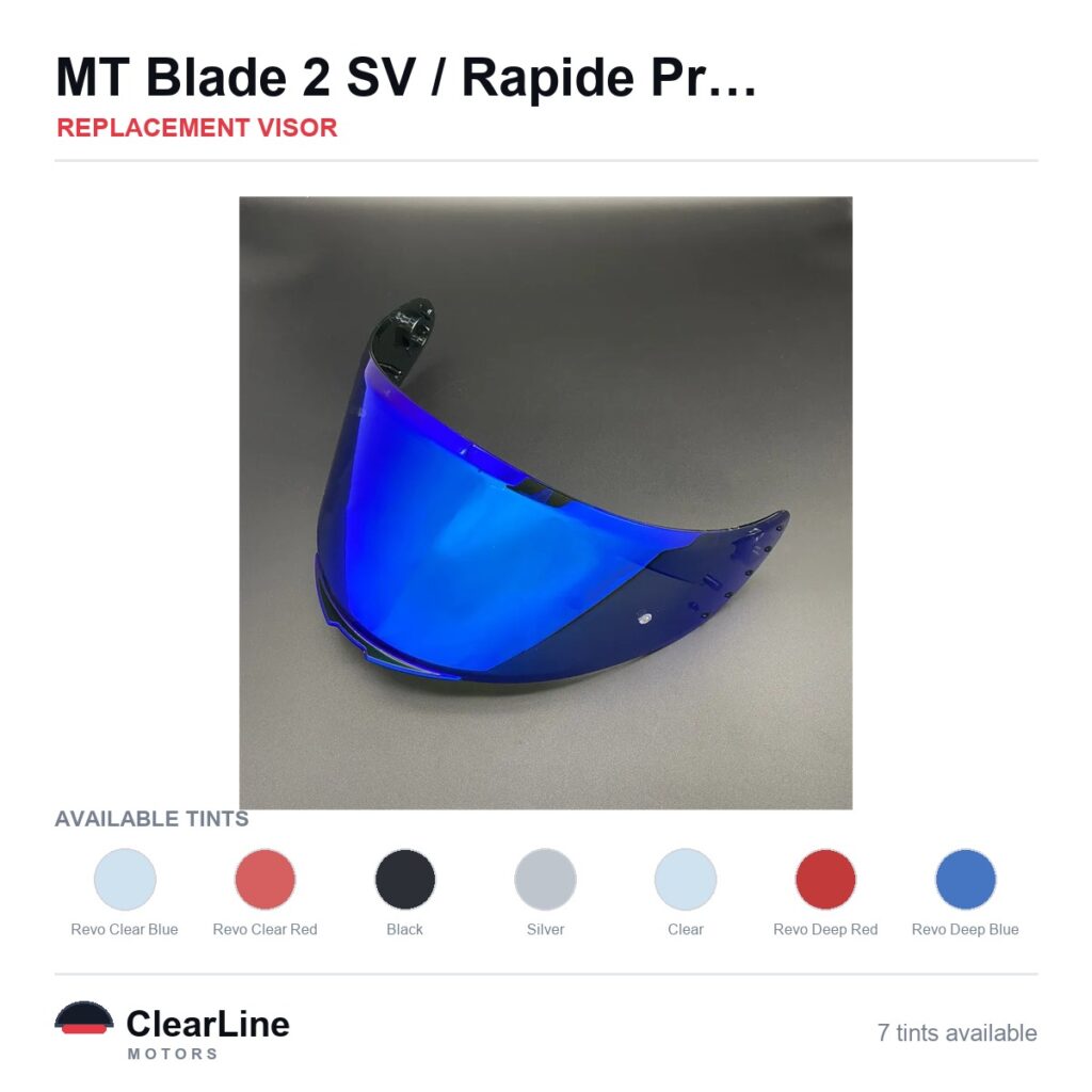 MT Blade 2 SV / Rapide Pro / Revenge 2 Replacement Visor