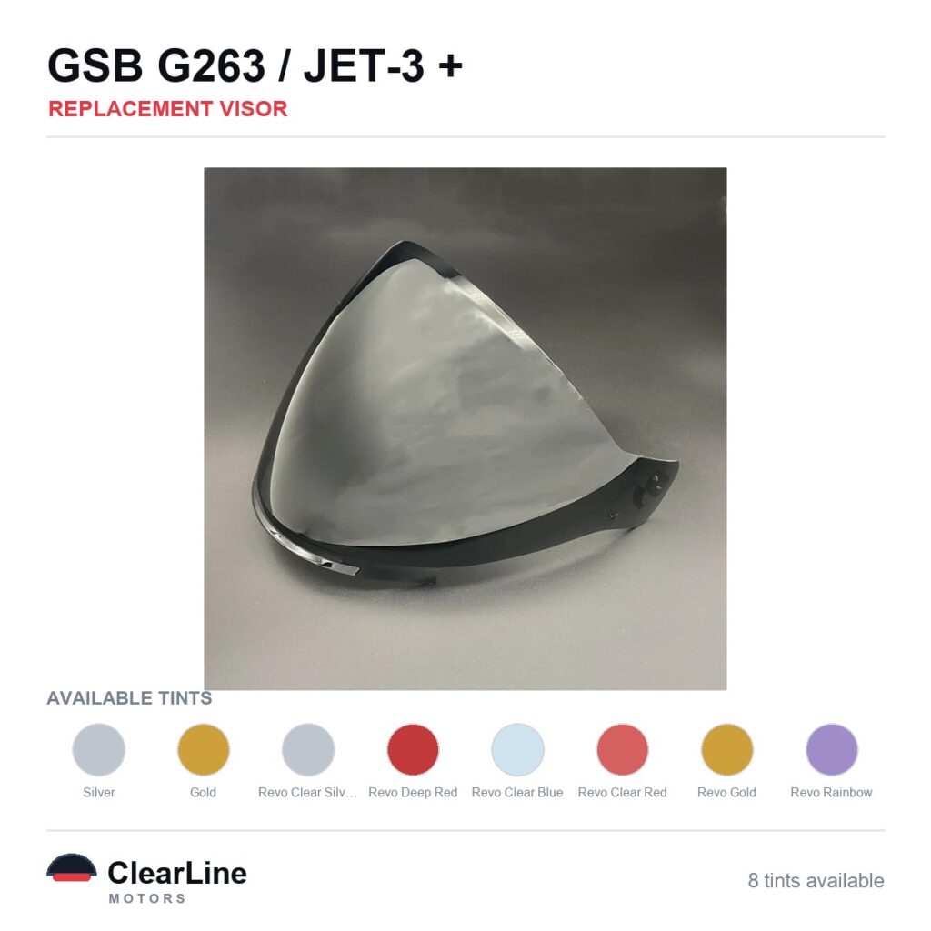GSB G263 / JET-3 / Motorax S30 Replacement Visor