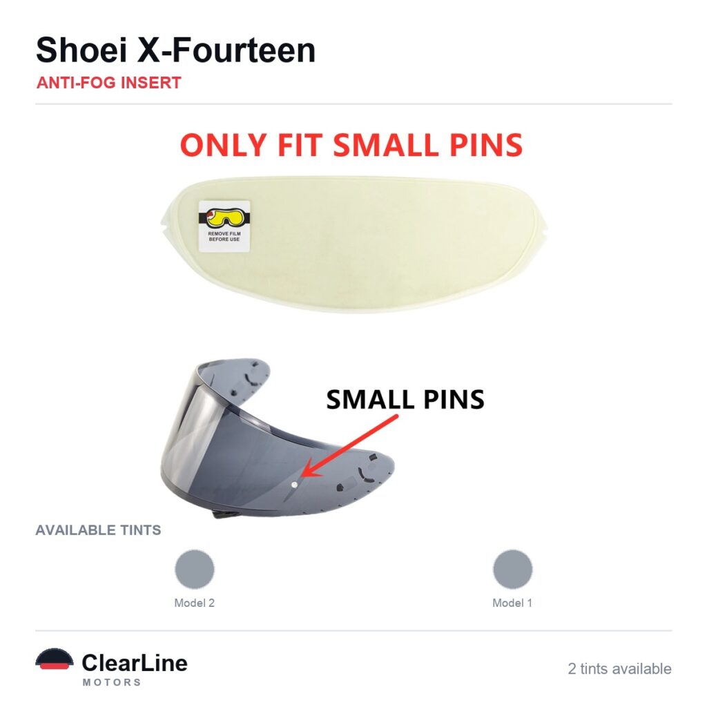 Shoei X-Fourteen Anti-Fog Insert