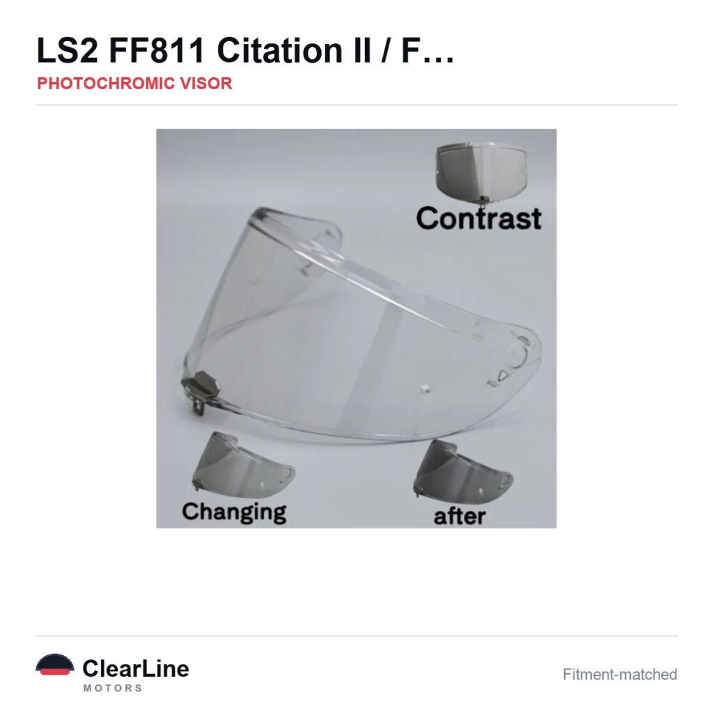 LS2 FF811 Citation II / FF811 Vector II Photochromic Visor